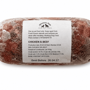 Winstons Raw Dog Food Chicken and Beef Mince 454g